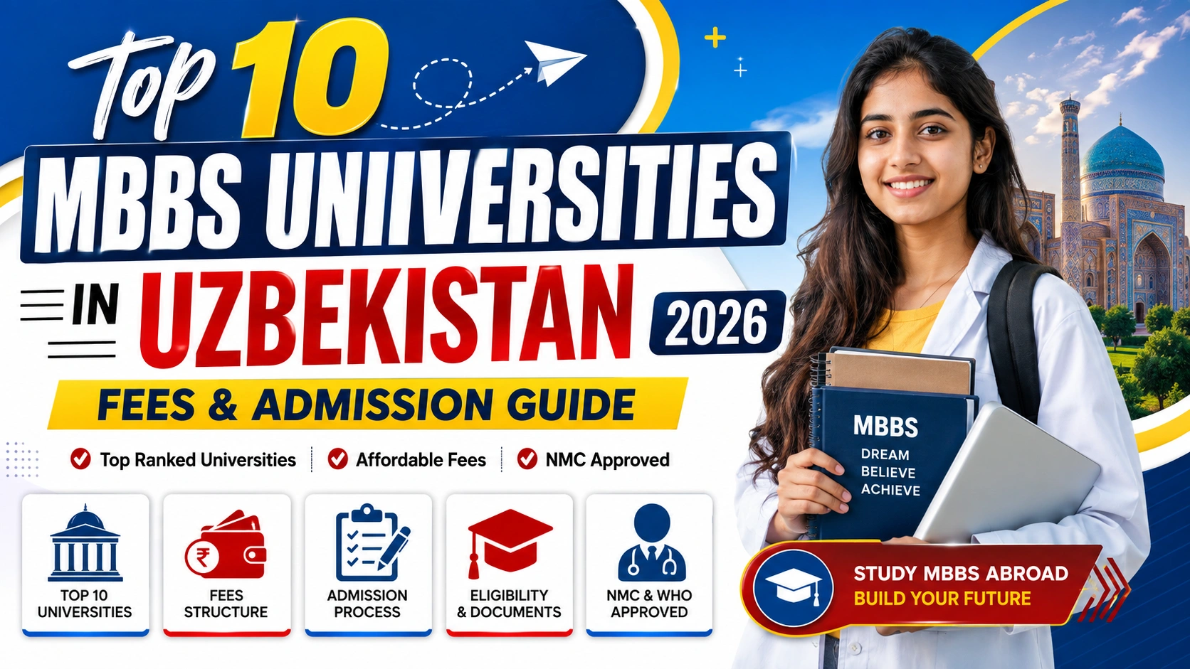 Top 10 MBBS Universities in Uzbekistan 2026: Fees & Admission Guide